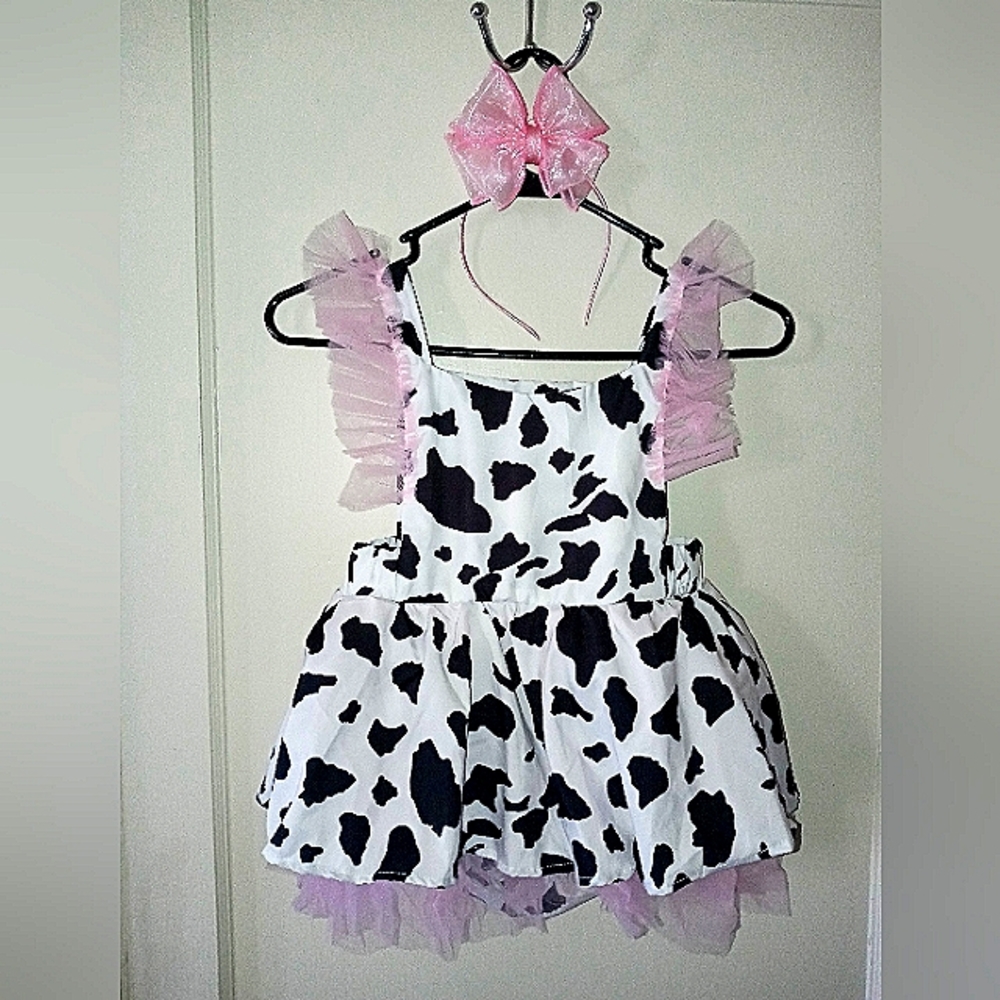 Child's Youth girl Toddler Easter Dress with headband.